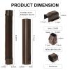 BEWAVE Mini Split Line Set Cover Kit, Decorative PVC Tubing Cover Kit for Mini Split Air Conditioners and Heat Pumps, 3" 10 Ft Brown view 2