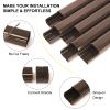 BEWAVE Mini Split Line Set Cover Kit, Decorative PVC Tubing Cover Kit for Mini Split Air Conditioners and Heat Pumps, 3" 10 Ft Brown view 4
