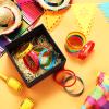 Xinnun 24 Pcs Cinco De Mayo Bracelets Wristband, Mexican Fiesta Gifts, Mexican Bracelets with Taco Cactus Piata Pattern for Taco Favors(Fiesta) view 3
