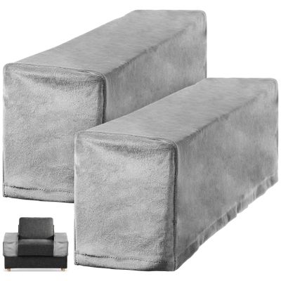 DECHOUS Sofa Arm Rest Protectors Square Armchair Couch Elastic Covers Fabric Slip Sofa Arm Covers