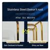 Bathroom Organizer Countertop Perfume Organizer Makeup Organizer Cosmetics Storage Display Rack Vanity Tray Dresser Stainless Steel Gold Shelf White Marble Ceramic Tray view 3