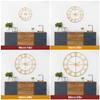1st owned Large Wall Clock Metal Retro Roman Numeral Clock, Modern Round Wall Clocks Almost Silent, Easy to Read for Living Room/Home/Kitchen/Bedroom/Office/School Decor (Gold, 32 Inch) view 4
