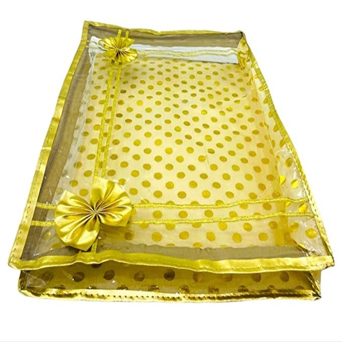 Mythology Centre 5 Piece Saree/Suit Packing 3 inch Height Saree Cover/Saree Bag Organizer for Wardrobe Storage or Gifting