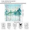 Peach Blossom Cherry Blossom Blackout Window CurtainPeach Blossoming Mountains and Forests Landscap Thermal Insulated Curtains for Living Room Bedroom Or Office Curtains Window Drapes 2 Panels 63x63 view 2
