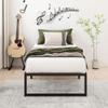 Lutown-Teen 14 Inch Twin XL Bed Frames Heavy Duty Sturdy Metal Platform Bed Frame No Box Spring Needed, Noise Free, Easy Assembly, Black view 4