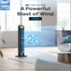 Dreo 40'' WiFi Tower Fan, 26ft/s High-Speed Cooling, Quiet Floor Fan with Remote, 90 Oscillating Fan, 4 Modes, 12H Timer, Touch Control, Standing Cooling Fan for Bedroom, Home, Office Room, Gold view 2