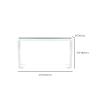 KWOKING Acrylic Rectangle Accent Table Modern 1-Shelf Console Table for Hall Modern Acrylic Entrance Hall Living Room Long Table Entrance Rectangular Corridor Table Acrylic 47.5" L x 12" W x 31.5" H view 2