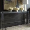 KWOKING Acrylic Rectangle Accent Table Modern 1-Shelf Console Table for Hall Modern Acrylic Entrance Hall Living Room Long Table Entrance Rectangular Corridor Table Acrylic 47.5" L x 12" W x 31.5" H view 4