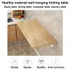 HADIIH Laundry Folding Table/Wall-Mounted Drop-Leaf Folding Table/Computer Desk, Heavy Duty Folding Shelf Bracket for Kitchen Laundry Room Restaurant (Size : 70 * 30cm (27.5 * 12in)) view 2
