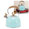 2.5L Stainless Steel Stovetop Kettle, Whistling Tea Kettle with Handle Teapot for Household Use view 1