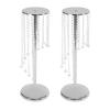 2 Pcs 27.6inch Tall Wedding Centerpieces Vases Crystal Flower Vase Metal Flowers Stand for Party Tables Decorations, Elegant Weddings Decoration Table Chandelier Centerpiece Stands, Candle Holder view 2