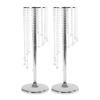 2 Pcs 27.6inch Tall Wedding Centerpieces Vases Crystal Flower Vase Metal Flowers Stand for Party Tables Decorations, Elegant Weddings Decoration Table Chandelier Centerpiece Stands, Candle Holder view 3