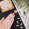 GORGECRAFT 1 Bag 200Pcs Curtain Hooks Plastic White Curtain Track Hook Smooth Wheel Rollers Curtain Rail Slider Hooks for Window Door Shower Bathroom view 4