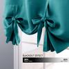 NICETOWN Balloon Shade Blackout Curtain Adjustable Thermal Insulated Tie Up Curtain Panel for Bathroom/Thanksgiving (Rod Pocket Panel, 34 inches W x 45 inches L, Peacock Teal) view 3