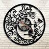 Vinyl Record Wall Clock Polish Bar Wall Clock Beauty Hanging Decor Art12 Inches (30 Cm) view 4
