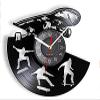 12 Inch Wall Clock Silent Non-Ticking Skating Skateboarder Vinyl Album Record Clock for Boy Room Home Decor Timepieces Skateboard Street Sport Art Silent Quartz Clock Gift view 1