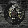 Angel Sleeping On The Moon Wall Art Watch Children Room Decoration Baby Crescent Home Decoration Retro Vinyl Record Wall Clock 12 Inches (30cm) view 3