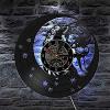 Angel Sleeping On The Moon Wall Art Watch Children Room Decoration Baby Crescent Home Decoration Retro Vinyl Record Wall Clock 12 Inches (30cm) view 4