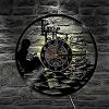 Teenagers Reading Inspirational Wall Clock Library Decoration LED Lighting Backlit Watch Vinyl Record Clock Student Gift 12 Inches (30cm) view 3