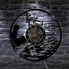 Teenagers Reading Inspirational Wall Clock Library Decoration LED Lighting Backlit Watch Vinyl Record Clock Student Gift 12 Inches (30cm) view 4