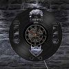 Barber Shop Wall Vinyl Record Clock Silent Movement Hairdressing Beauty Salon Hairdresser Room Decoration Wall Hanging Art Clock Watch 12 Inches (30cm) view 2