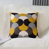 Geometric Square Cushion Covers Set of 2 Geometric Yellow Grey Black Reversible Throw Pillow Covers For Living Room Bedroom Decor Modern Art Pillow Covers Home Decor Luxury Abstract Art 18 x 18-Inch view 1