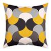 Geometric Square Cushion Covers Set of 2 Geometric Yellow Grey Black Reversible Throw Pillow Covers For Living Room Bedroom Decor Modern Art Pillow Covers Home Decor Luxury Abstract Art 18 x 18-Inch view 2