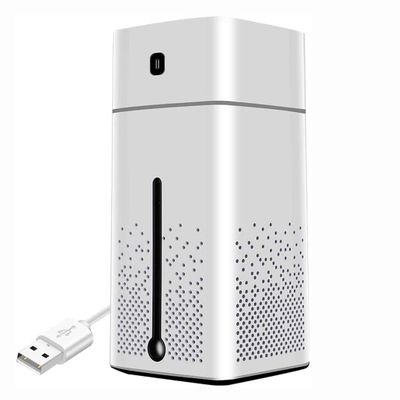 XARONF Mini Humidifier, USB Personal Desktop Humidifier for Car, Office Room, Bedroom,etc. Auto Shut-Off, Super Quiet, White (Color : White)