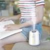 XARONF Mini Humidifiers, 350ml Desk Humidifiers Essential Oil Diffuser, Quiet Operation, Night Light Function, Auto Shut-Off for Bedroom, Babies Room, Office, Home, White (Color : Blue) view 3