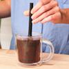 Barista & Co Brew It Stick Coffee & Tea Infuser - Plastic Reusable Coffee Strainer with Pot Holder - Black/Grey Coffee and Tea Steeper with Stainless Steel Mesh to Use a Medium to Coarse Ground Coffee view 4