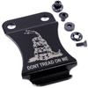 KYDEX Belt Clip for Holsters & Sheaths (Flush Mount Design - w/Don't Tread On Me Engraving) - (Metal) - (Inside-The-Waistband/IWB) - (Fits 1.75in Belts) - (w/Mounting Hardware) - (1 Pack) view 1