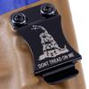 KYDEX Belt Clip for Holsters & Sheaths (Flush Mount Design - w/Don't Tread On Me Engraving) - (Metal) - (Inside-The-Waistband/IWB) - (Fits 1.75in Belts) - (w/Mounting Hardware) - (1 Pack) view 3