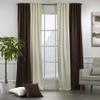 CASANEMA Combined Mix and Match 4 Panels Curtains with 2 Color Combination Velvet Look Hanging Back Tap & Rod Pocket Bedroom Office Windows Luxury Home Dcor 28W x204L view 1