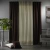 CASANEMA Combined Mix and Match 4 Panels Curtains with 2 Color Combination Velvet Look Hanging Back Tap & Rod Pocket Bedroom Office Windows Luxury Home Dcor 28W x204L view 4