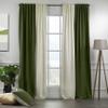 CASANEMA Combined Mix and Match 4 Panels Curtains with 2 Color Combination Velvet Look Hanging Back Tap & Rod Pocket Bedroom Office Windows Luxury Home Dcor 28W x204L view 1