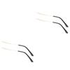 STOBOK 2pairs Metal Eyeglasses Arm Replacement Easy to Install Sturdy Temples for Sunglasses and Glasses Repair Kit Gold view 1