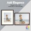MBC 16x20 Picture Frames in Brown, Set of 6, Display Pictures 11x14 with Mat or 16x20 Without Mat, Gallery Poster Frame, Horizontal or Vertical Display view 3
