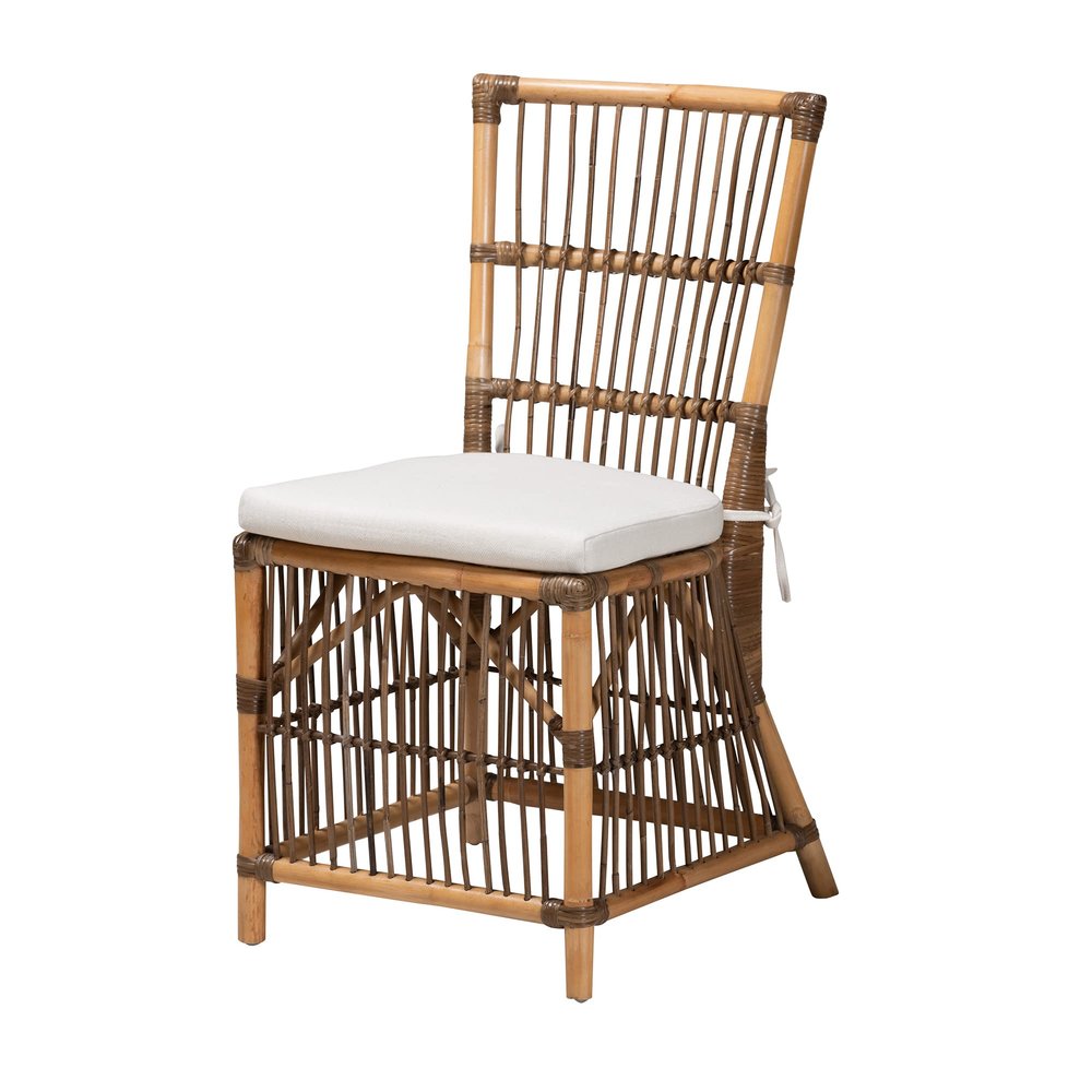 bali & pari Kim Natural Rattan Dining Chair