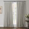 TWOPAGES Oatmeal Light Filtering Drapes Pinch Pleat Curtains for Living Room Sliding Glass, Heavyweight Curtains Breathable Linen Cotton Blend Drapes (52W x 90L Inches, Set of 2) view 1