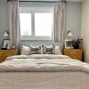 TWOPAGES Oatmeal Light Filtering Drapes Pinch Pleat Curtains for Living Room Sliding Glass, Heavyweight Curtains Breathable Linen Cotton Blend Drapes (52W x 90L Inches, Set of 2) view 3