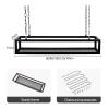 Ceiling Hanging Shelf Mounted Floating Suspended Shelving for Bar Cellar Garage Restaurant Kitchen Storage Rack Pot Pan Rack Cookware Hanger Flower Stand (Size : 100x25x15cm) view 2