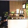 Ceiling Hanging Shelf Mounted Floating Suspended Shelving for Bar Cellar Garage Restaurant Kitchen Storage Rack Pot Pan Rack Cookware Hanger Flower Stand (Size : 100x25x15cm) view 3