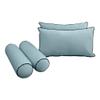 Cover ONLY Model V2 Twin Velvet Contrast Pipe Indoor Daybed Mattress Cushion AD355 view 3