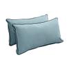 Cover ONLY Model V2 Twin Velvet Contrast Pipe Indoor Daybed Mattress Cushion AD355 view 4