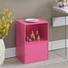 Convenience Concepts Xtra Storage 1 Door Cabinet with Shelf, Pink view 2