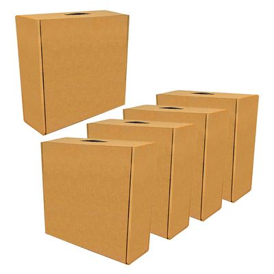 Genuine Panama Hats Hat Box for Travel, Protective Storage Organizer, Lightweight Travel Case (5 Pack - No Design)