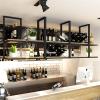 Ceiling Hanging Plant Shelf Flower Pot Stand 2 Tier Wood Shelving, for Bars Living Room Restaurants Kitchen Floating Shelves Storage Rack (Size : 80x30x80cm) view 2