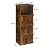 Convenience Concepts Xtra Storage Three-Door Cabinet with Shelf in Walnut Wood Finish view 3
