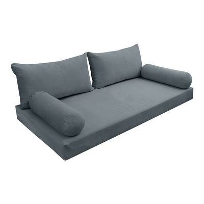 Cover ONLY Model V2 Twin-XL Velvet Knife Edge Indoor Daybed Mattress Cushion AD347