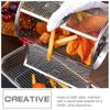SHERCHPRY Rotisserie Basket for Air Fryer and Oven 7.67X5.11X5.11In Stainless Steel Grill Roaster Drum with 360 Rotation Oven Rack for Even Cooking Nuts Dried Fruits and Meat view 4